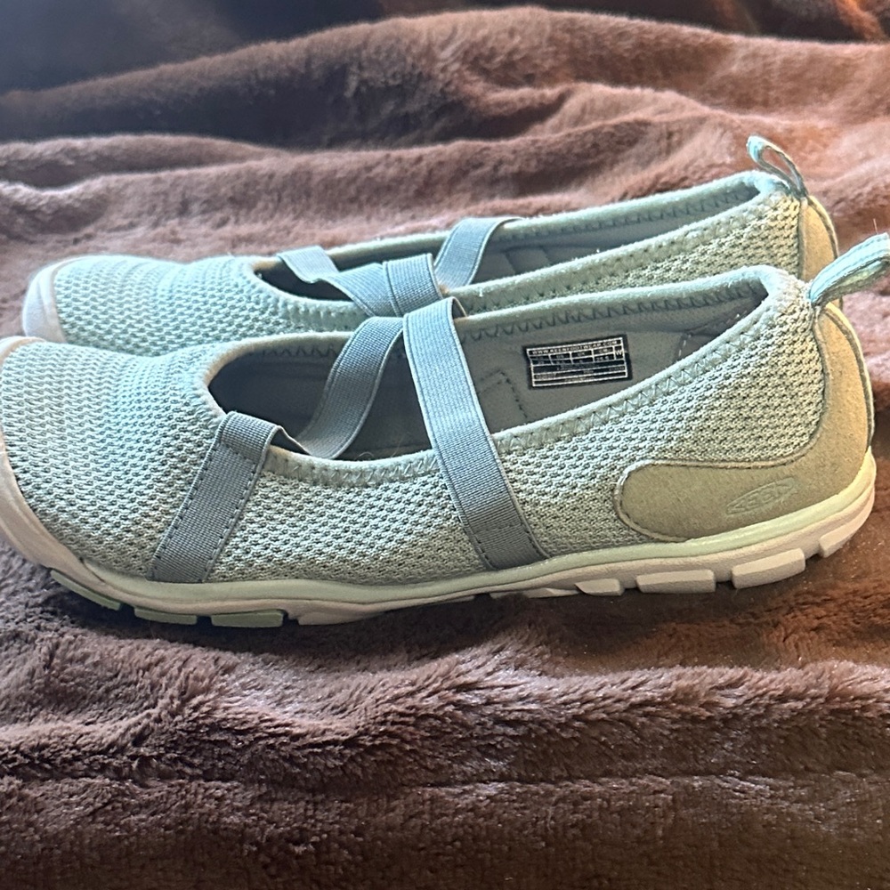 Keen Hush Knit Light Green Casual Mary Jane Shoes - Picture 6 of 14